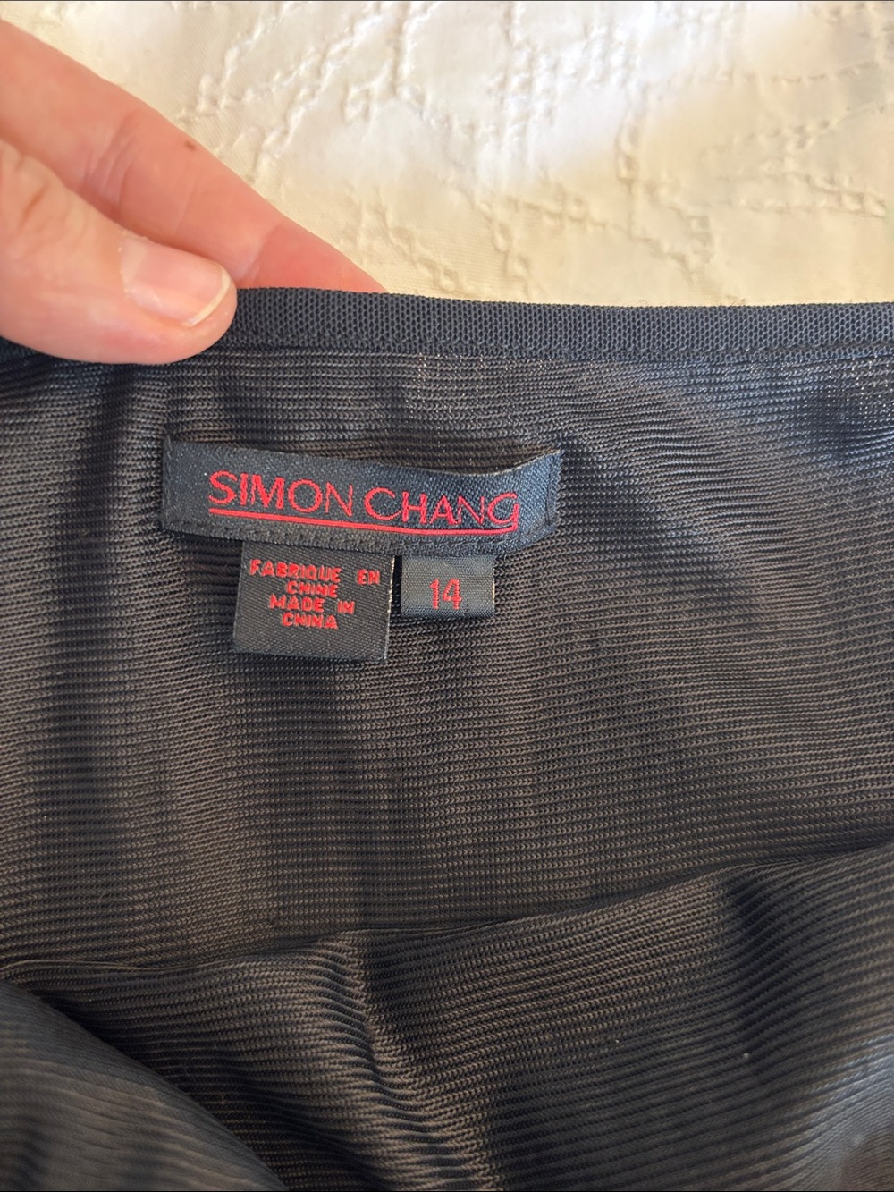 Vintage Simon Chang Asymmetrical little Black Dress formal, quiet luxury - Picture 10 of 14